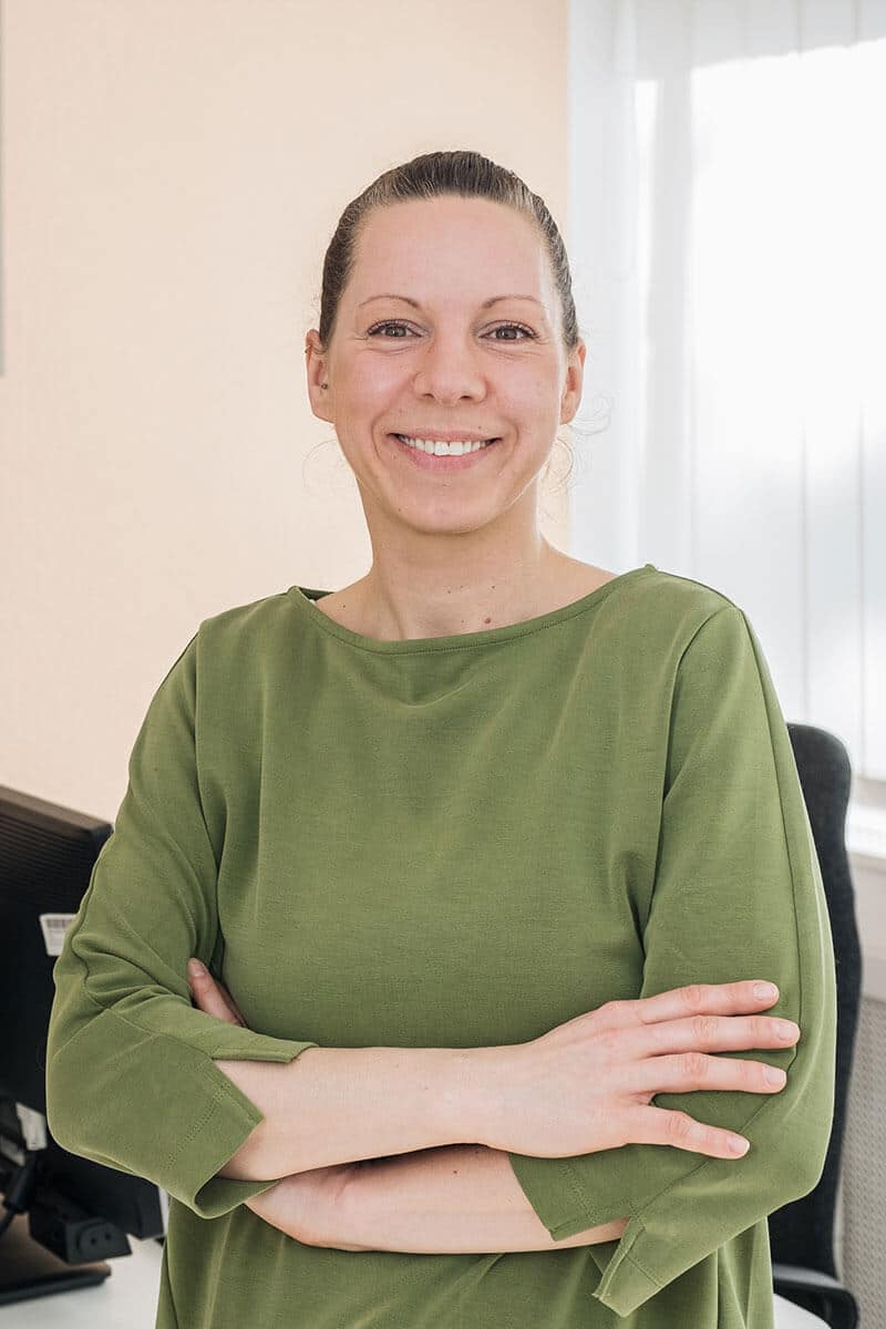 Porträt von Michaela Hink, Ansprechpartnerin beim Pflegedienst Charlottenburg